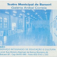 Convite Exposição Teatro Municipal de Barueri